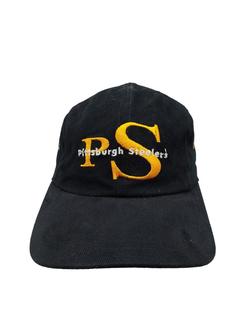 Pittsburgh Steelers Buckle Strap Hat Baseball Cap Yellow Black Team NFL